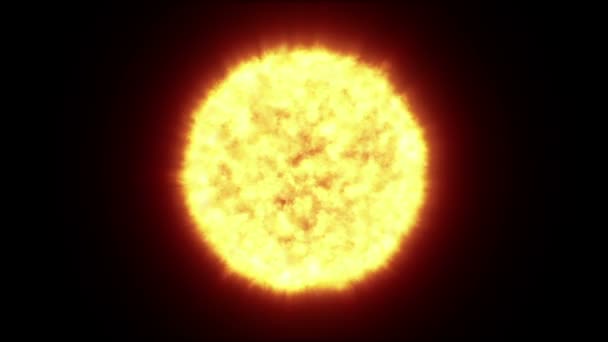 Estrella Caliente Con Plasma Espacio — Vídeo de stock