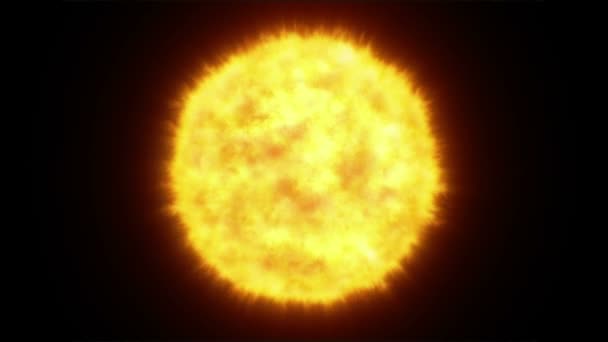 Estrella Caliente Con Plasma Espacio — Vídeo de stock