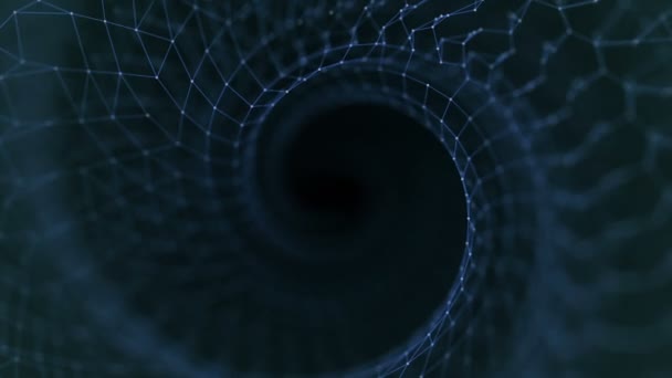 连接结构 3D动画抽象背景 — 图库视频影像