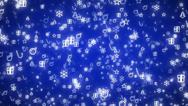 Κινούμενα Σωματίδια Σχηματίζουν Ένα Καλά Χριστούγεννα Κείμενο Καλύτερα Για Σχέδιό — Αρχείο Βίντεο
