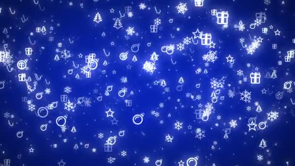 Moving Particles Form Christmas Coming Text Best Your Holiday Design — Stock Video