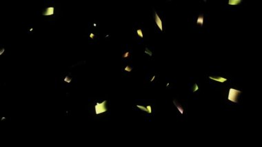 Animasyon ile alfa mat düşen tatil konfeti