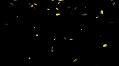 Animasyon ile alfa mat düşen tatil konfeti