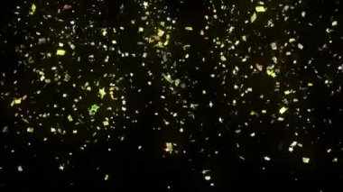 Animasyon ile alfa mat düşen tatil konfeti