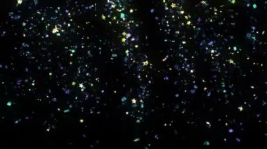 Animasyon ile alfa mat düşen tatil konfeti