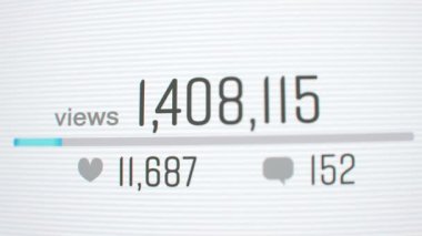 İlerleme çubuğu ve canlandırma ile sosyal ağda artan sayaç 