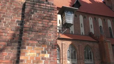 Kwidzyn'deki Töton şövalyeleri Marienwerder'in Gotik kalesi