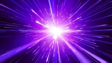 Pistlerle uçan yıldızlar, kesintisiz döngü animasyonu