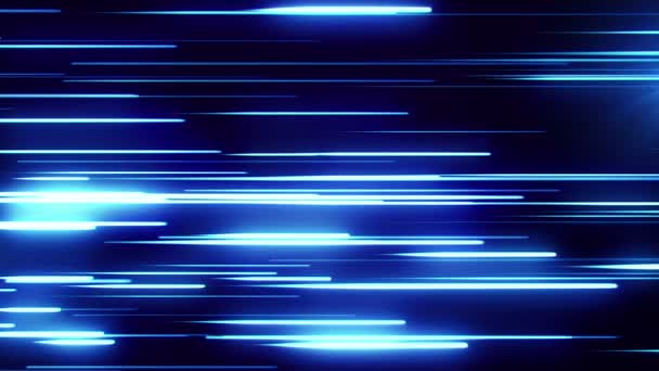 Baisse des lignes lumineuses, fond d'animation abstrait. Boucle sans couture 