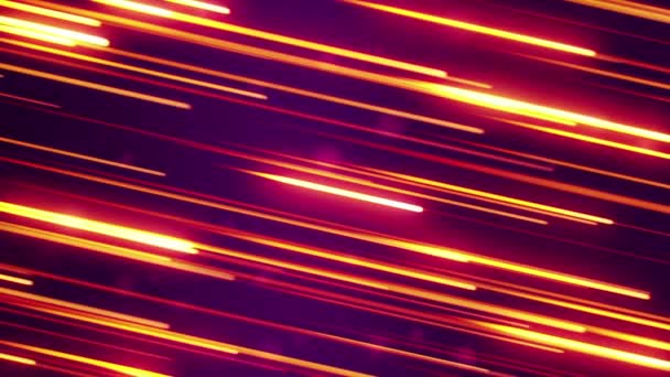 Falling Glowing Lines Abstract Animation Background Seamless Loop — Stock Video