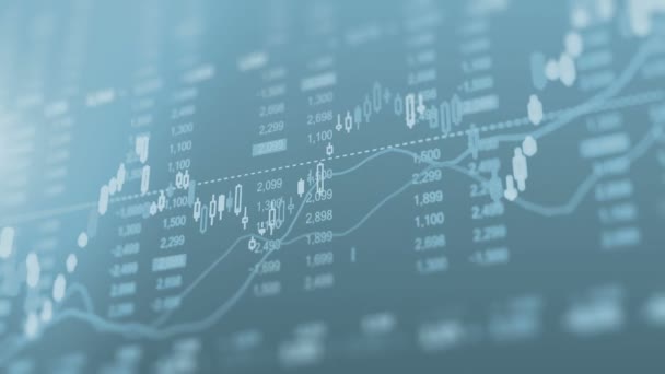 Diagrama Gráfico Barras Animación — Vídeos de Stock