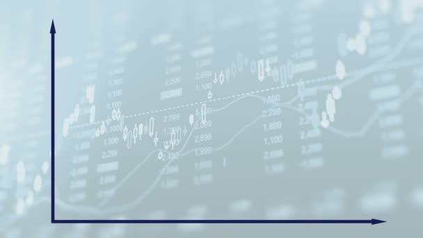 Diagrama Gráfico Barras Animación — Vídeos de Stock