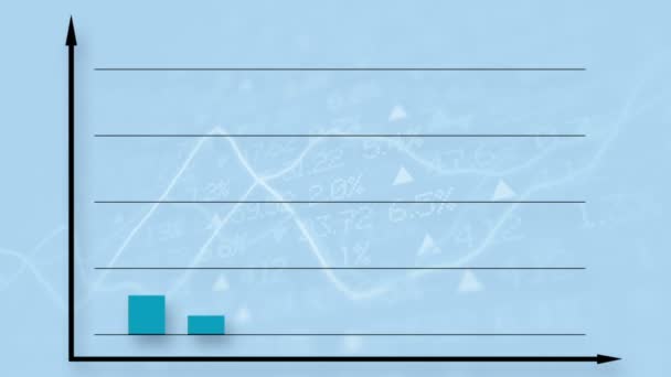 Animazione Diagramma Grafico Barre — Video Stock