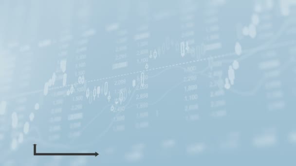 Diagrama Gráfico Barras Animación — Vídeo de stock