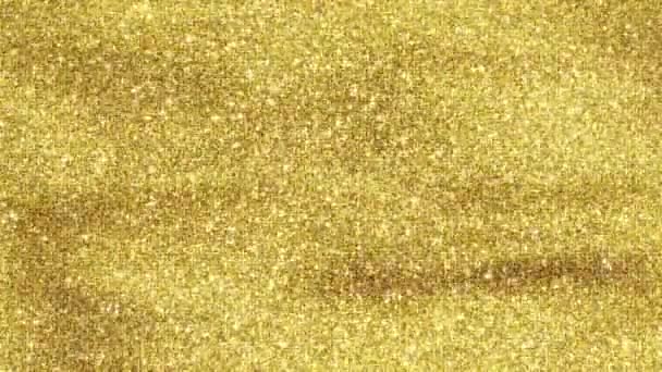 Golden Schimmernder Hintergrund Nahtlose Loop Animation — Stockvideo