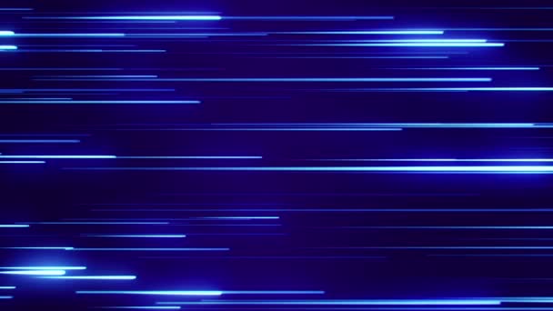 Lignes lumineuses, fond d'animation abstrait. Boucle sans couture