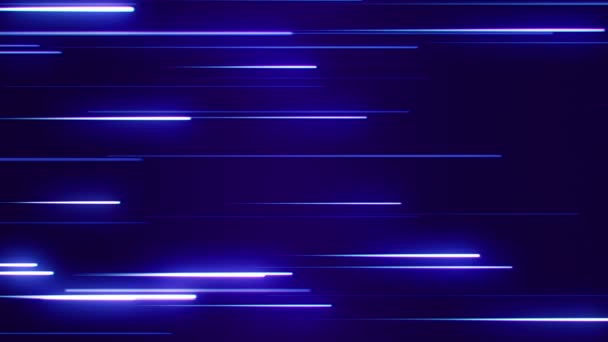 Lignes lumineuses, fond d'animation abstrait. Boucle sans couture