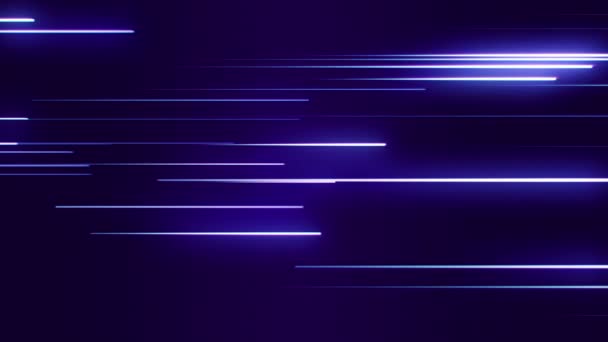 Lignes lumineuses, fond d'animation abstrait. Boucle sans couture