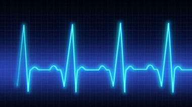 Heartbeat pulse background, seamless animation