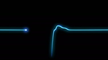 Heartbeat pulse background, seamless animation