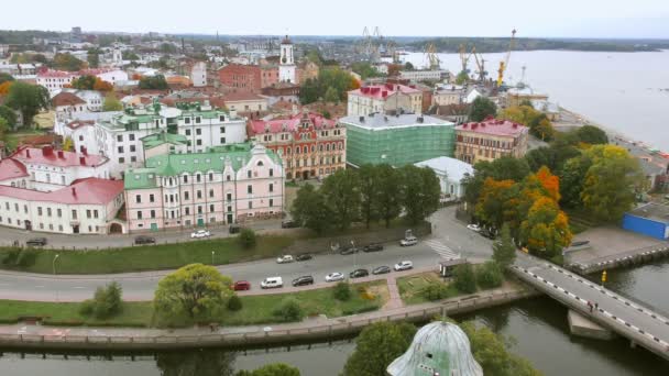 Vyborg Güzel Hava Manzarası — Stok video