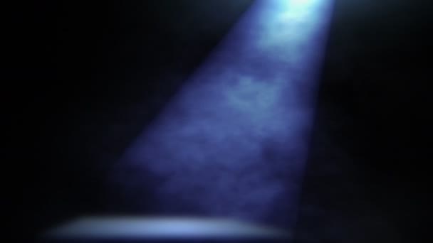 Spot Licht Rook Animatie Achtergrond — Stockvideo
