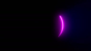 Işık saçan neon şekilli animasyon