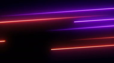 Parlak çizgiler, soyut animasyon arka planı. Kusursuz döngü