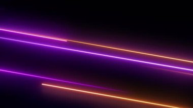 Parlak çizgiler, soyut animasyon arka planı. Kusursuz döngü