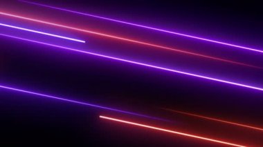 Parlak çizgiler, soyut animasyon arka planı. Kusursuz döngü