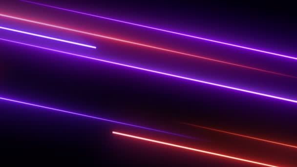 Glowing Lines Abstract Animation Background Seamless Loop — Stock Video