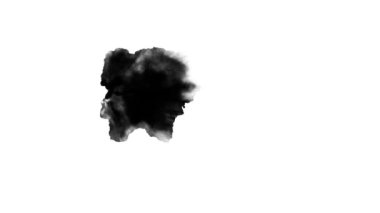 Beyaz arkaplanda siyah mürekkep damlaları