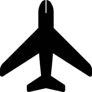 Uçak simge vektör çizim