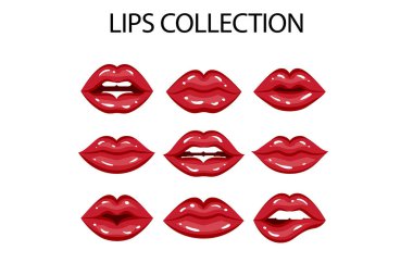 dudak duygu Illustrator vektör