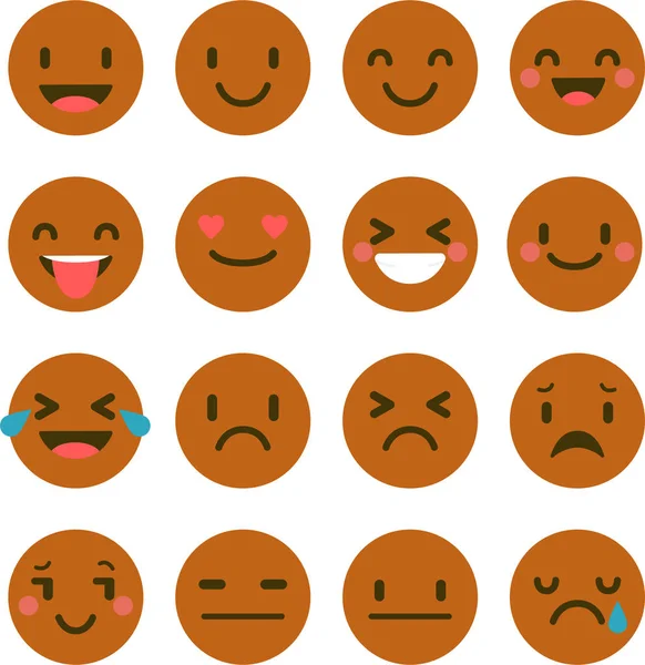 Lächelt Emoji Vektor Illustrator — Stockvektor