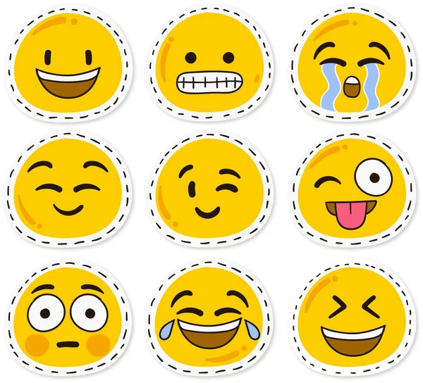 Εικονογράφηση Διάνυσμα Πακέτο Emoticons — Διανυσματικό Αρχείο