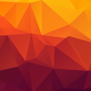 Soyut turuncu çokgen doku backbground