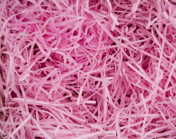 Texture of pink shredded paper — Stock Photo, Image