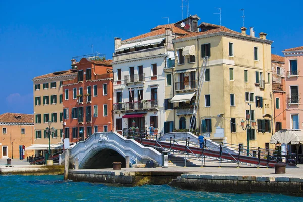 Färgglada Byggnader Venedig Italien — Stockfoto