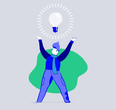 Yaratıcı adam büyük ve yenilikçi sezgi vardır