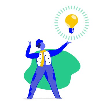 Yaratıcı adam büyük ve yenilikçi sezgi vardır