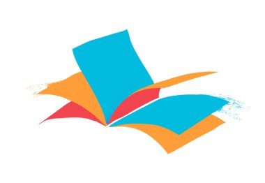 Bir sürü hikaye içeren açık kitap sayfaları ile