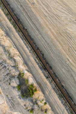Kömür Maden endüstrisinin manzara havadan görünümü 