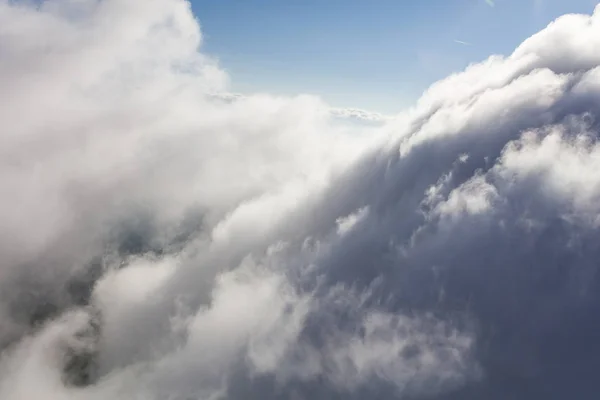 Vista Aérea Das Nuvens Céu Azul — Fotografia de Stock