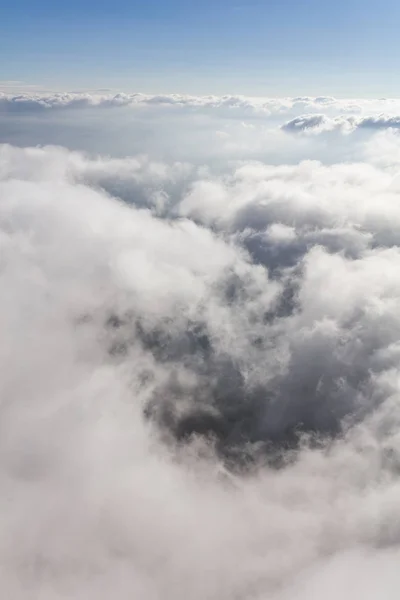 Vista Aérea Das Nuvens Céu Azul — Fotografia de Stock