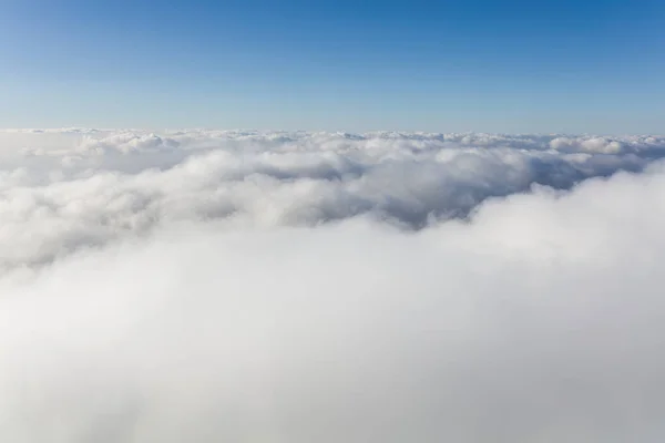 Vista Aérea Das Nuvens Céu Azul — Fotografia de Stock