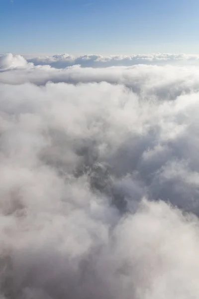 Vista Aérea Das Nuvens Céu Azul — Fotografia de Stock