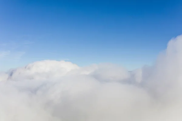 Vista Aérea Das Nuvens Céu Azul — Fotografia de Stock