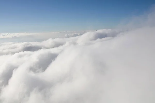 Vista Aérea Das Nuvens Céu Azul — Fotografia de Stock