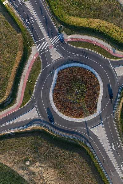 Luftaufnahme Des Kreisverkehrs — Stockfoto